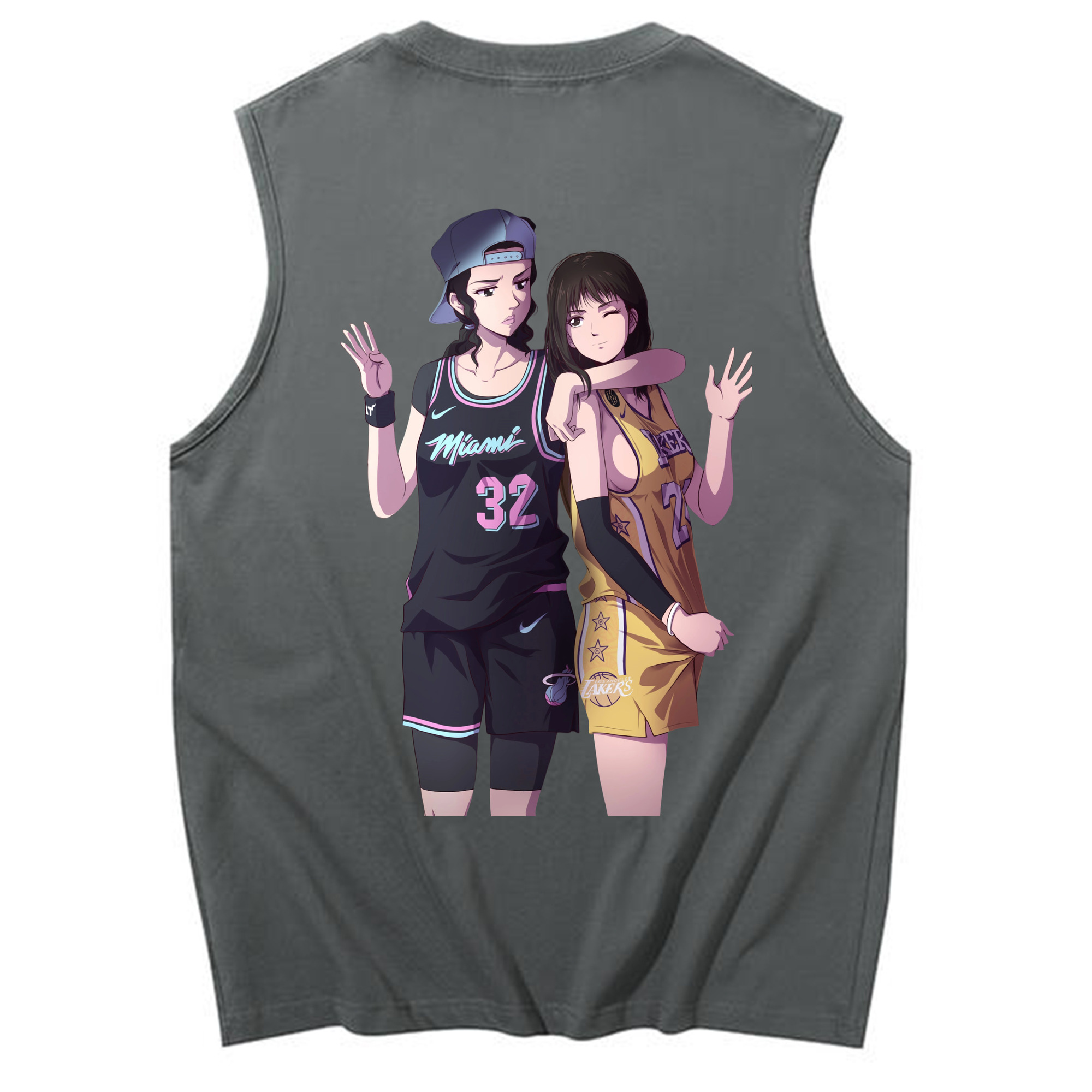 （画像用） SLAM DUNK／スラムダンク コットン100％タンクトップ（背面プリント）